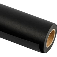 RUSPEPA Black Kraft Paper - Natural Recycled Paper, Kraft Paper Roll Ideal for Crafts, Art, Small Gift Wrapping, Packaging, Post, Shipping and Parcels - 76.2 cm x 30 m