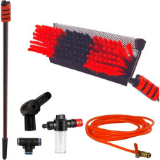 Teleskopinė šluota valymui STARLYF teleskopinis hidraulinis valytuvas, teleskopinis strypas iki 7 MTS, langų valytuvas, varomas vandeniu, su muilo dozatoriumi, skirtas saulės baterijoms, sunkvežimiams, autobusams, lengviesiems automobiliams (7 m)