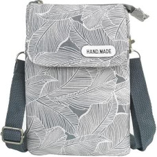 fanshu Krepšys per petį mobiliajam telefonui ir piniginei, drobės krepšys per petį mobiliajam telefonui, moteriškas retro krepšys telefonui, crossbody krepšys mobiliajam telefonui, natūrali oda (pilka)