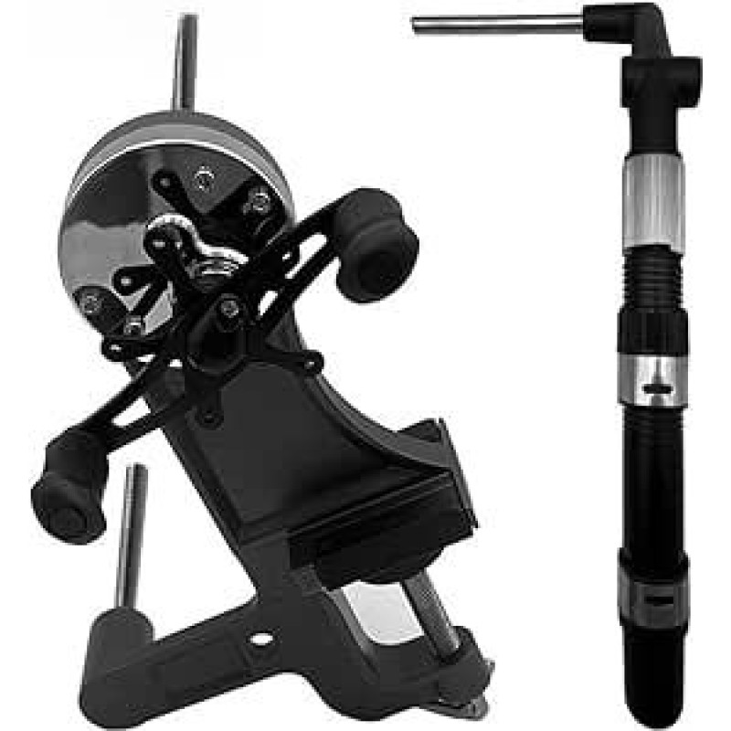 Kalokairi Doppelspule Angelrolle Schnurwickler Aluminiumlegierung Baitcaster Schnurspule mit verstellbarem Sternknopf und rutschfestem Pad, 24,5 x 16 x 23,5 cm