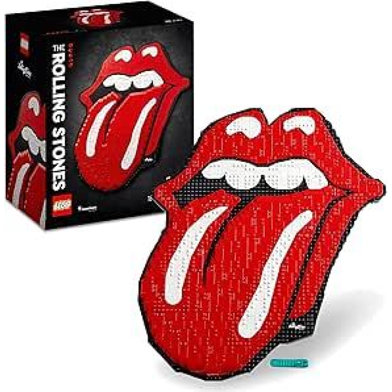 LEGO 31206 Art The Rolling Stones logotipo rankdarbių rinkinys suaugusiesiems, 
