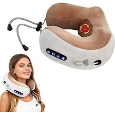 Kaklo masažuoklis, U formos masažinė pagalvė, elektrinė U formos masažinė pagalvė kaklo atpalaidavimui ir skausmo malšinimui, kaklo masažuoklis kelionių biurui, pagalvių užvalkalai (U formos)