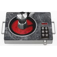 Elektrinė kaitlentė 1 kaitlentė 3500 W, nešiojamoji stiklo keramikos kaitlentė su marmuro išvaizda, jutikliniu ir sukamuoju valdymu, elektrinė kempingo kaitlentė, skirta visų tipų puodams