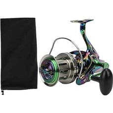 18+1BB Spinnrolle, Angelrolle mit 4,8:1 Geschwindigkeitsverhältnis, Links-rechts austauschbarem Angelrad, Metalldrahtbecher und Edelstahlschaft für reibungsloses Werfen in