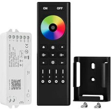 BTF-LIGHTING 2.4G WiFi SPI RGB LED valdymo DR03W ir RF nuotolinio valdymo RC03RFB rinkinys Palaiko programėlių valdymą Balso valdymas iš trečiųjų šalių teikėjų WS2811 WS2812B WS2813 WS2815 ir kt. RGB LED juosta