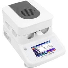 Tnfeeon Halogen-Wasseranalysator, 120 G Kapazität, 0,005 Genauigkeit, 5-Zoll-Touchscreen-Tester mit Halogenheizung, RS232-Schnittstelle, Touchscreen für Lebensmittel, Getreidefutter (EU-Stecker)