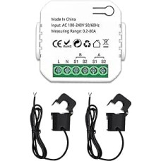 Saulės energijos tiekimo įrenginys Bidirektional 1, 2 Kanal mit Stromsensor App Monitor Leistung 80A 110V/240V Gateway erforderlich (2 kanalai-2CT)
