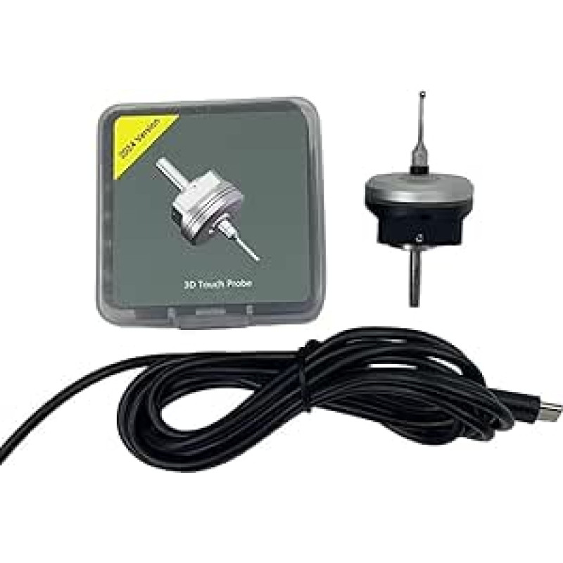V6 Anti-Roll-3D-Touch-Sonde, Kanten-Finder für Desktop-CNC, 6 mm/4 mm Sonde mit Kabel, Edelstahl, Wiederholgenauigkeit ± 0,01 mm, kompatibel mit N-C und ohne Schaltungen