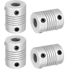 išteklių žemėlapis Lanksčios kupplungos, 5 mm bis 8 mm, aliuminio legiruotė, Gelenkverbinder, lanksčios Wellenkupplungen, Motorkupplung für 3D-Drucker, CNC-Maschine, Motorführung, DIY-Encoder D25 x L 19 mm, 4