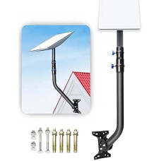 VBESTLIFE Adjustable Starlink Mounting Kit, Long Starlink Stainless Steel Wall Mount, Wall Roof Mount with Adapter, Compatible with V2 Starlink