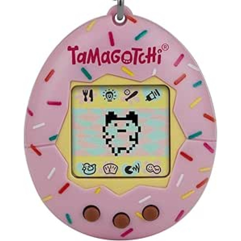 TAMAGOTCHI 42942NBNP Original Bandai Speckled Case Shell with Chain - The Original Virtual Reality Pet, Rose