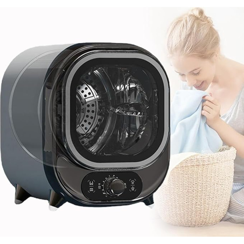 450 W maža nešiojama kondensacinė džiovyklė, kondensacinė džiovyklė su nerūdijančio plieno būgnu, 0,8 kg talpos, skirta statyti ant stalviršio, skirta butams ir bendrabučiams (A)