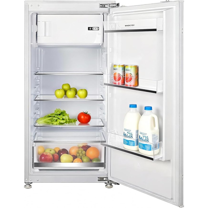 Įmontuojamas šaldytuvas su šaldikliu | 188L (172L/16L) | Mechaninis valdymas | 122 cm niša | Šaldytuvo ir šaldiklio derinys su keičiamomis durelėmis | Durų vyriai