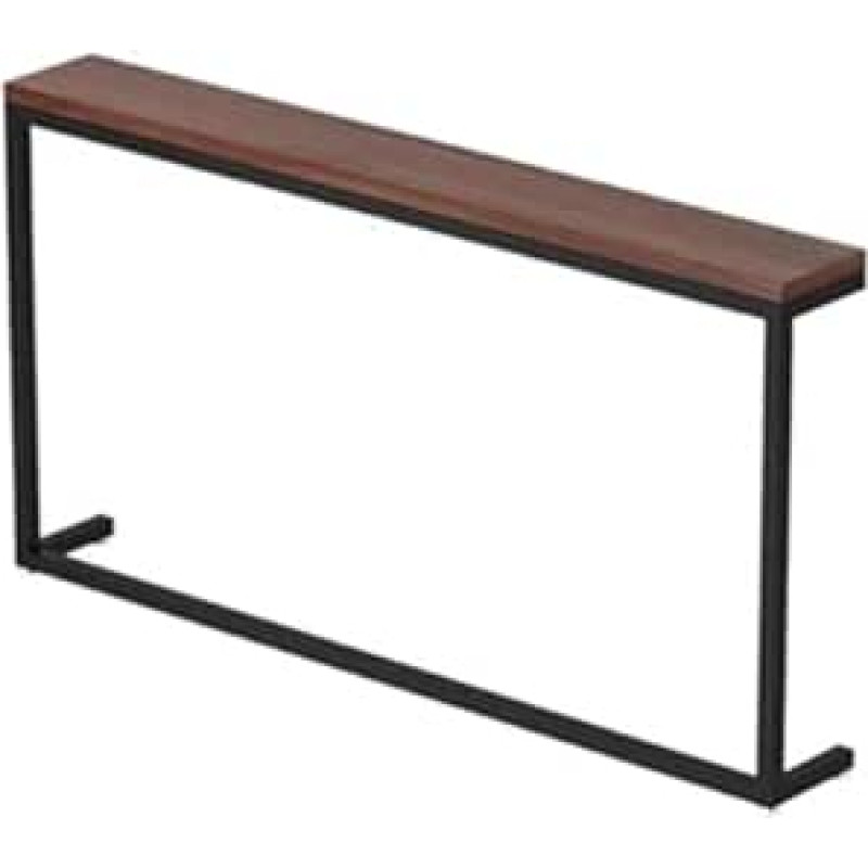 Schmale Konsolentische für Flur und Eingangsbereich, Ablage hinter dem Sofa, Marmor-Spiegel-Display, moderner Eingangstisch, brauner schmaler Konsolentisch für Wohnzimmer, Sofa-Rückwandregal