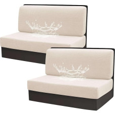 2 dalių stalo ir kėdžių užvalkalai šeimyniniams nameliams ant ratų - atsparūs vandeniui ir neslystantys, tinkami šeimyniniams nameliams ant ratų (balti)