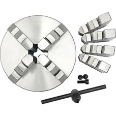 38 mm suklio skylė WM210 tekinimo staklės 125 mm skersmens 3 ir 4 žandikaulių savaime susikertančių jungčių griebtuvas (4 žandikauliai)