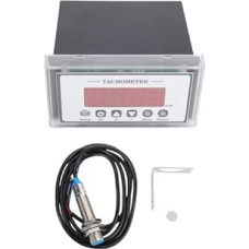 YWBL-WH Digitaler LED-Drehzahlmesser, 4-stelliger Drehzahlmesser mit Hall-Näherungssensor NPN, für Drehmaschinen, Förderbänder, Qualitätsprüfmaschinen