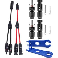 Solarstecker Y Abzweigstecker 1To2 für Photovoltaik Panel Batterie Parallelanschluss