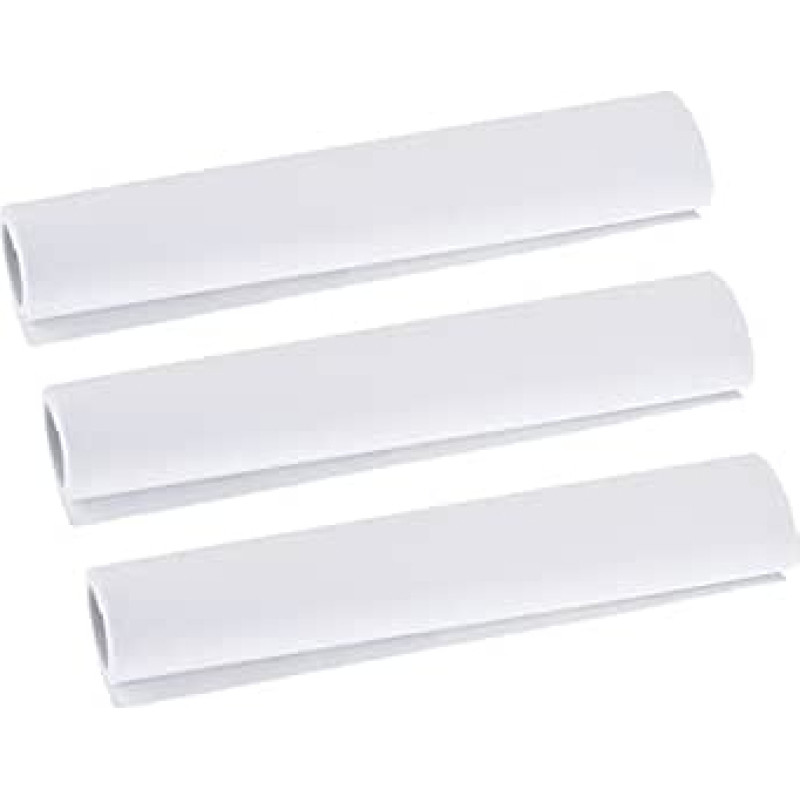 3 Stück EVA-Schaumstoffplatten, Rolle 35 cm x 100 cm, 1 mm dicker Bastelschaum for DIY-Projekte - Weiß/Schwarz(White)