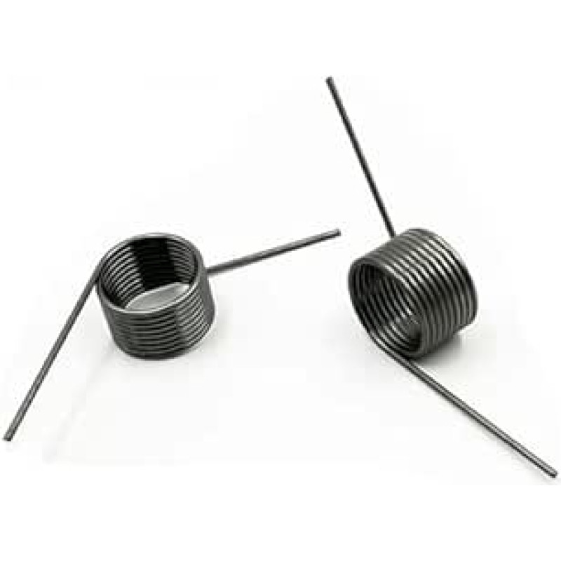 teel Kleine Torsionsfeder, Haarnadel-Torsionsfeder aus 65 Mn-Stahl, 60/90/120/180 Grad, 1,0 mm Durchmesser, 12-30 mm, 5 Stück(22.5mm(9 laps),16MM(5PCS)-1.0MM(180 DEGREES))