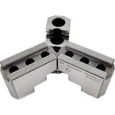 Rotacinis guolis, didelio tikslumo standartinis 5 colių / 6 / 8 / 10 colių hidraulinis kietas trijų žnyplių griebtuvas su stipriais žingsniais, skirtas CNC tekinimo staklėms (dydis: 6 coliai - 1 žingsnis)