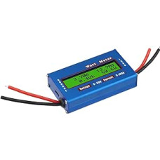 Solar-Windanalysegerät mit LCD-Digitalanzeige, 12 V, 24 V, mit DC-Leistungstestmesser, 0-100 A Strom, Energie-Monitor für Solarzellen, blaue Handwerkzeuge