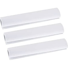3 Stück EVA-Schaumstoffplatten, Rolle 35 cm x 100 cm, 1 mm dicker Bastelschaum for DIY-Projekte - Weiß/Schwarz(White)
