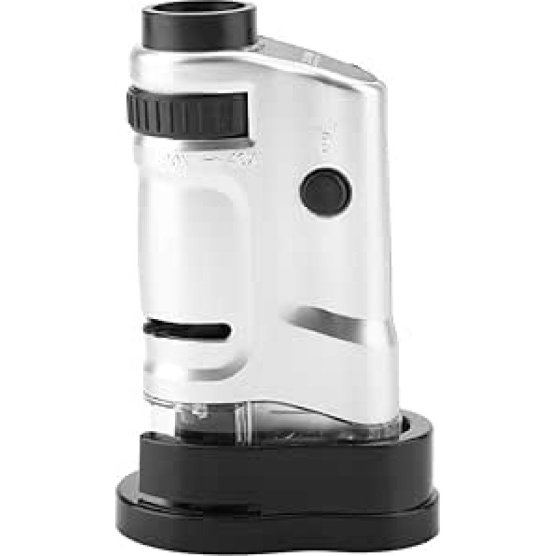 MG10081-8 20X-40X priartinimo LED apšviečiamas mini kišeninis mikroskopas 115 x 70 x 47 mm LED mikroskopas su pagrindu