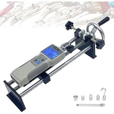 Laboratorinis dinamometras, rankinis tempimo slėgio bandymo stendas, skaitmeninis tempimo slėgio jėgos matuoklis ir bandymo stendo derinys, 230 mm eiga, rankiniu ratu valdomas horizontalus tempimo bandymo stendas