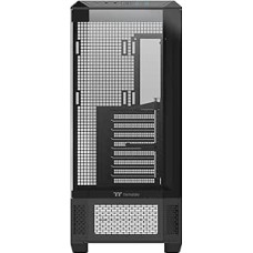Thermaltake View 600 TG Full Tower kompiuterio korpusas juodas (E-ATX/ATX/mATX/mini-ITX) | Paslėptų jungčių palaikymas | 4 x grūdintas stiklas | Besisukantys PCIe lizdai | Radiatorius iki 420 mm | USB-C 3.2 Gen2