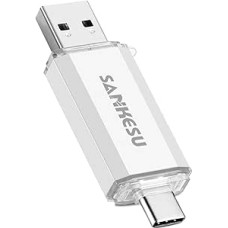 128 GB USB Stick 3.0 USB C Flash Drives USB-A & Type-C OTG Memory Stick, Dual Memory Sticks for PC/Tablet/Laptop/Type C Mobile Phone (Actual Available Capacity: 117 GB)