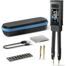 2-in-1 LCR-ST2 100kHz LCR ESR Meter Tweezer Kit, SMD Component Tester, Resistance, Inductance, Diode and Capacitor Tester, Measures Voltage, Continuity and Series/Parallel Circuit (Set 1)