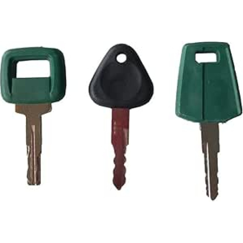 Set mit 3 Schlüsseln für schwere Geräte, 001 Stück, 3er-Set, Schlüssel geeignet für den täglichen Gebrauch, 11039228 Bagger, Schlüsselmarkierung 777, entworfen für eine lange Lebensdauer bei richtiger