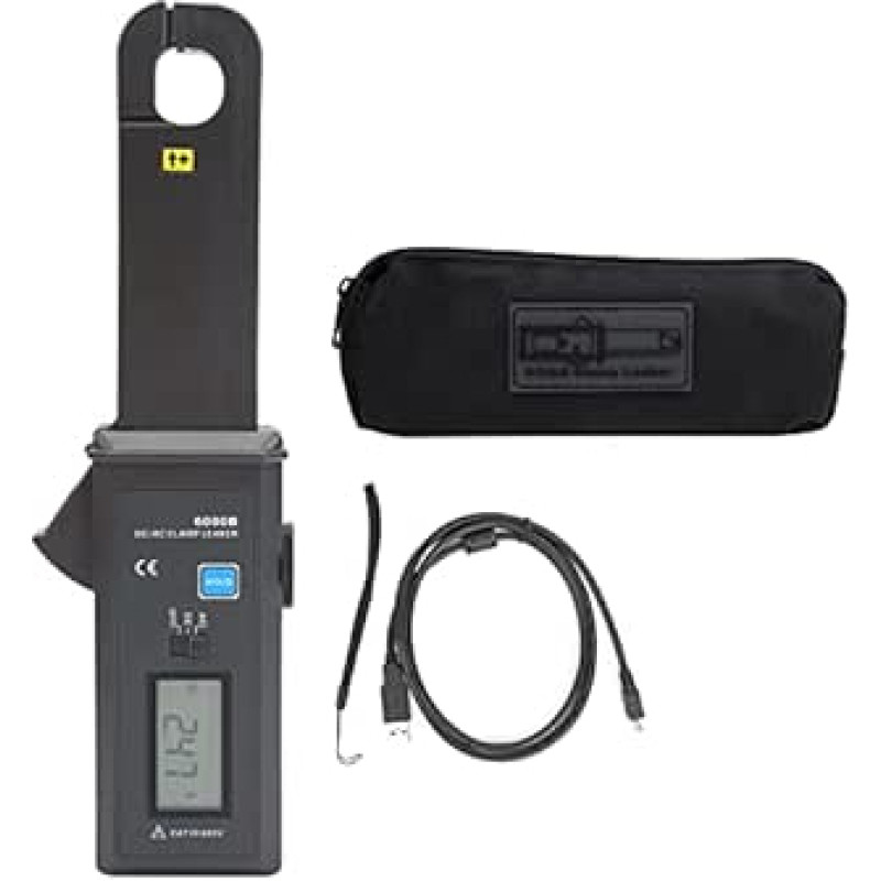 ETCR6000B AC/DC-Leckstrom-Zangenmessgerät, Nicht-Auto-Klemm-Leckstrom-Tester, 0-mA-60,0-A-Bereich mit schlankem Backendesign, Industriezubehör für die Kfz-DC-Dunkelstrommessung