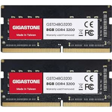 【DDR4 RAM Only for Laptops】GIGASTONE 16GB Kit (2x8GB) DDR4 3200MHz (2933MHz or 2666MHz) PC4-25600(PC4-23400/21300) CL22 1.2V SODIMM 260Pin Non-ECC Unbuffered Notebook Laptop Storage upgrade