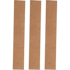 Tofficu Selbstklebende Korkleisten 3 Stück 30X5X1Cm für Pinnwand Büro und Wandbenachrichtigung aus Dauerhaftem Kork