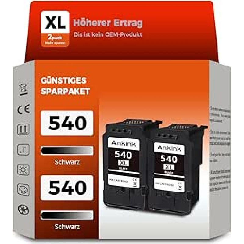 ANKINK Suderinama rašalo kasetė, skirta pakeisti 