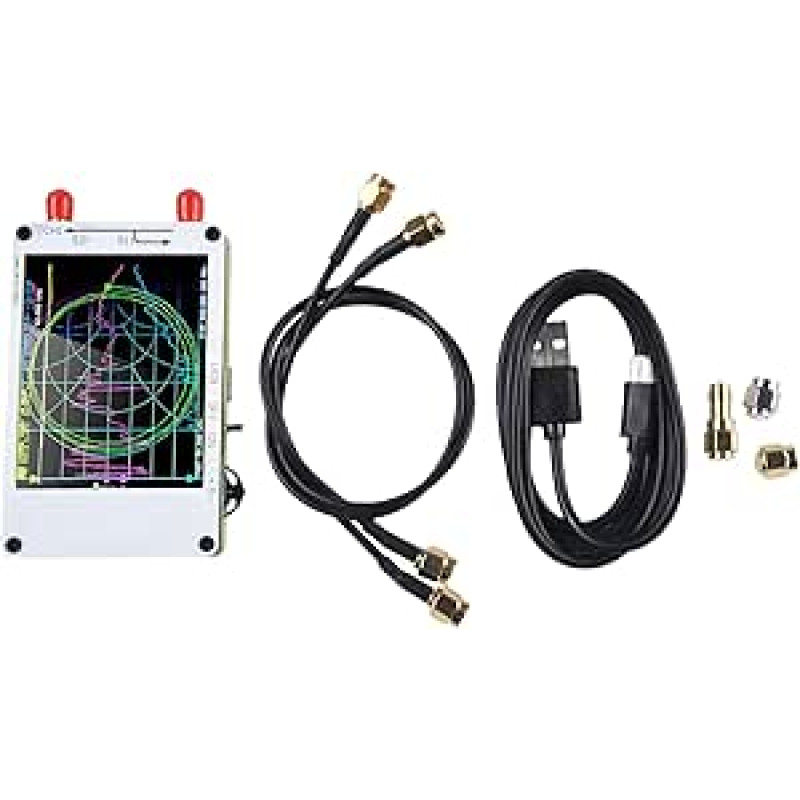 NanoVNA-H4 USB-C vektorinis tinklo analizatorius 50 kHz-900 MHz RF antenų analizatorius su 7,1 cm TFT ekranu, 400 mAh akumuliatoriumi ir SMA kalibravimo rinkiniu