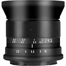 7artisans 12mm F2.8 Mark Ⅱ itin plataus kampo APS-C rankinio fokusavimo pagrindinis objektyvas, suderinamas su 