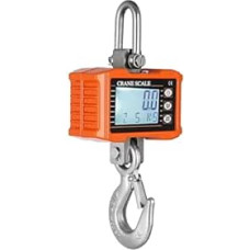 Digitale Hängewaage, 1000 kg/2204 lbs, robuste Kranwaage, LCD-Hintergrundbeleuchtung, industrielle Hakenwaage for die Baustelle