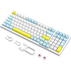 MAGIC-REFINER K3MAX žaidimų klaviatūra, mechaninė klaviatūra, 18 laidinių klaviatūrų su RGB apšvietimu, 