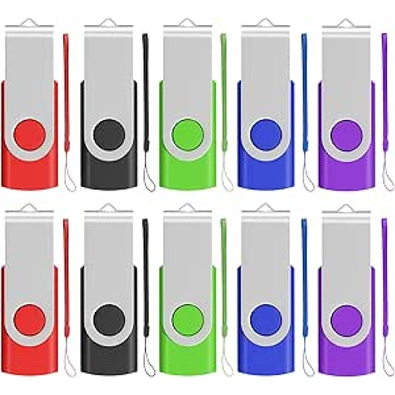 10 vnt. 16 GB USB 2.0 