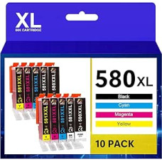 AUBEN PGI-580 CLI-581 XXL Printer Cartridges Compatible with Canon TS6350, TR8550, TS705, TS6150, TR7550, TR8500, TS8251, TS8150, TS8250, TS8350, TS8351, TS8150, TS8150 1 TS821152 TS9150 TS8152 TS8352