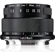 AstrHori 55 mm F5.6 vidutinio formato objektyvas su rankiniu fiksuotu židinio nuotoliu, tinkamas 100 mln. pikselių jutikliui, skirtas FUJIFILM GFX laikikliui GFX 50SII, GFX100, GFX100 IR Ver, GFX 50S, GFX 50R, GFX 100S