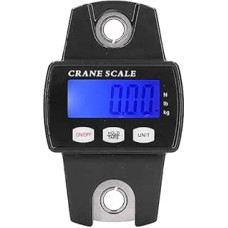Kranwaage, Digitale Tragbare Elektronische Hängewaage mit S-Haken und Umschaltung Mehrerer Einheiten, für die Jagd auf Dem Bauernhof, Angeln, Reisen, Indoor-Outdoor-Aktivitäten (Schwarz)