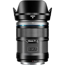 SIRUI Sniper 16 mm automatinio fokusavimo objektyvas, F1.2 plataus kampo APS-C fotoaparato objektyvas, Z tvirtinimo objektyvas, skirtas Zfc, Z6, Z50, Z9 (Z tvirtinimas, juodas)
