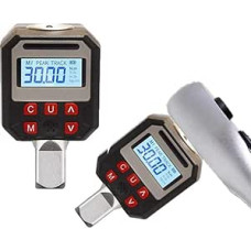 Digitaler Drehmomentadapter mit 12 Antrieben, Dual-Einheit (Ft Lb und Nm) Drehmomentmessung, LED-Anzeigen, akustische Warnungen und automatische Abschaltung für zuverlässige Drehmomentprüfung (1,5-30)