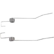 Edelstahl-Torsionsfedern, kleine Feder, Torsionsfeder, 2 Paar 160 Grad große Mülleimerfeder, Torsionsfeder, 100 l, quadratische Kunststoff-Federabdeckung, Zubehörfeder