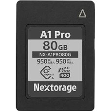 Nextorage Japonijos gamintojas CFexpress A tipo 80GB VPG400 Skaitymo maksimumas 950MB/s Įrašymo maksimumas 950MB/s pSLC 