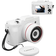 Skaitmeninis fotoaparatas su 2,4 colių HD ekranu - 1080P 16 MP vaizdo kamera, 16x priartinimas, automatinis fokusavimas, mažos vaizdo kameros, kelių ašių stabilizavimas, išmanioji kamera vaikams